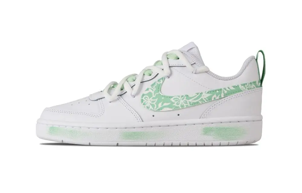 Nike Court Vision 1 Twilight Stationery Paper Abrasion Resistant Low Top Skateboard Shoes Unisex Light Green