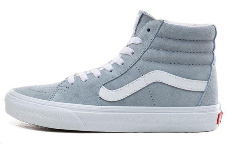 Vans Pig Suede SK8 HI Skate High Sneakers Shoes Light Blue