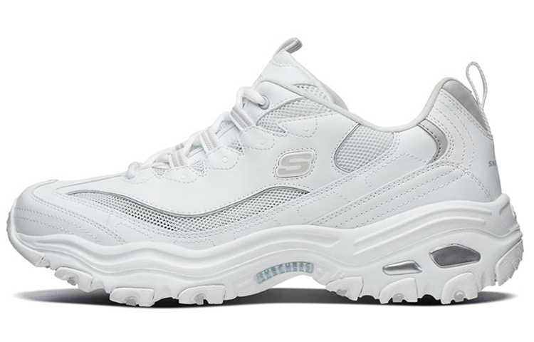 Skechers D'Lites 1.0 Low Running Shoes Grey/White