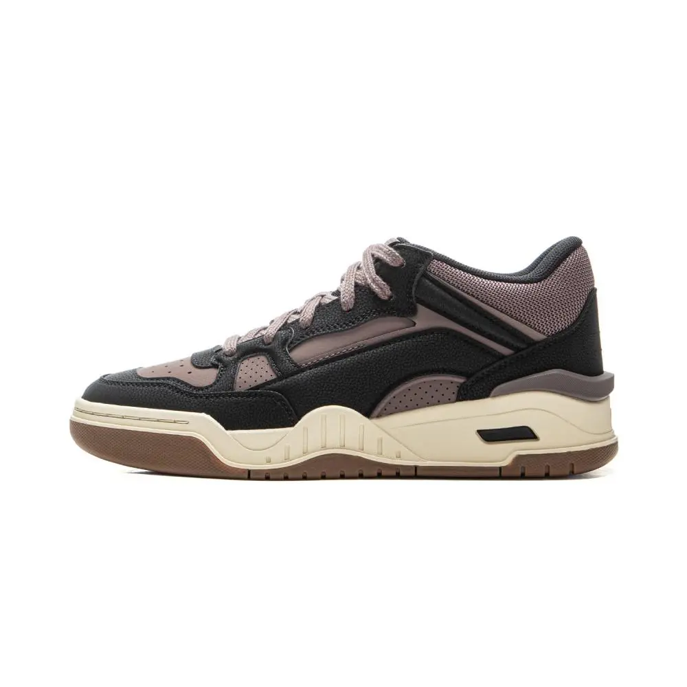 LINING Moon White 2MID Skateboard Shoes Women's Mid top Black/Sparrow Umber