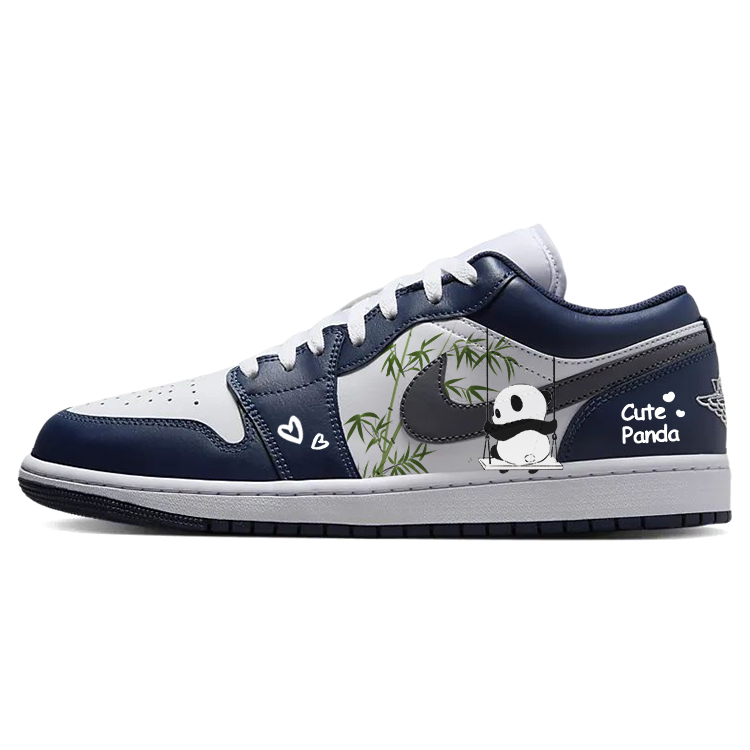 Jordan Air Jordan 1 Vintage Basketball Shoes Women's Low Top White/Blue