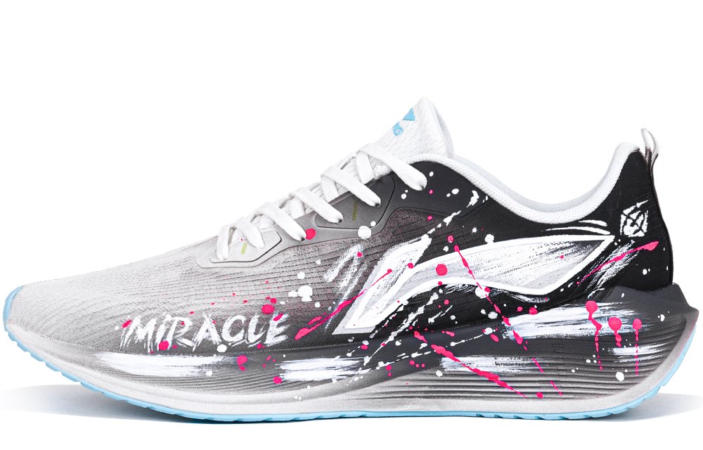 LiNing Wuyue Cushioning, Wear Resistant Low Top Casual Physical Fitness Test Physical Exam Running Shoes Men's Ash Pink