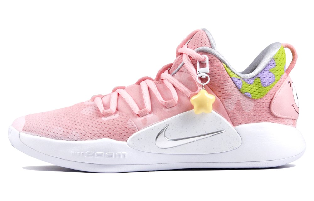 Nike Hyperdunk X White Pure Platinum Cushioning Slip Resistant Coverage Low Top Basketball Shoes Men's White Pink
