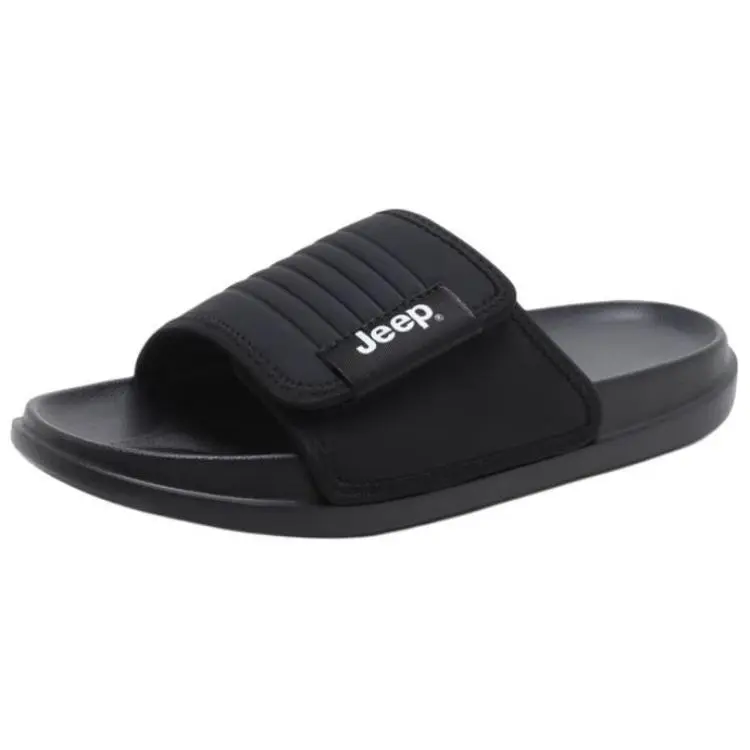 Jeep Slip Resistant Slide Slippers Men's Black