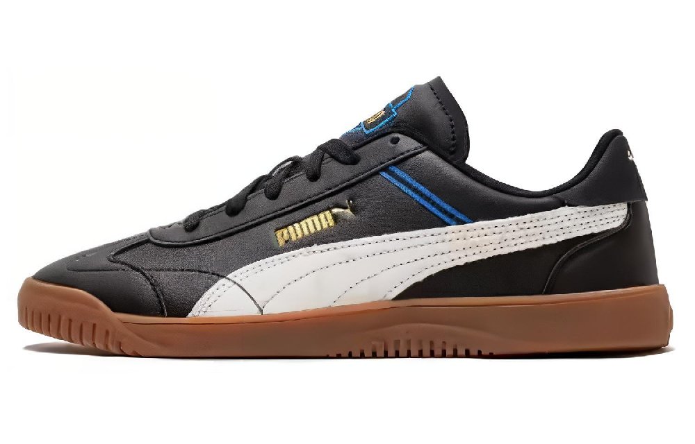PUMA Abrasion Resistant Breathable Low Top Skateboard Shoes Unisex Black White