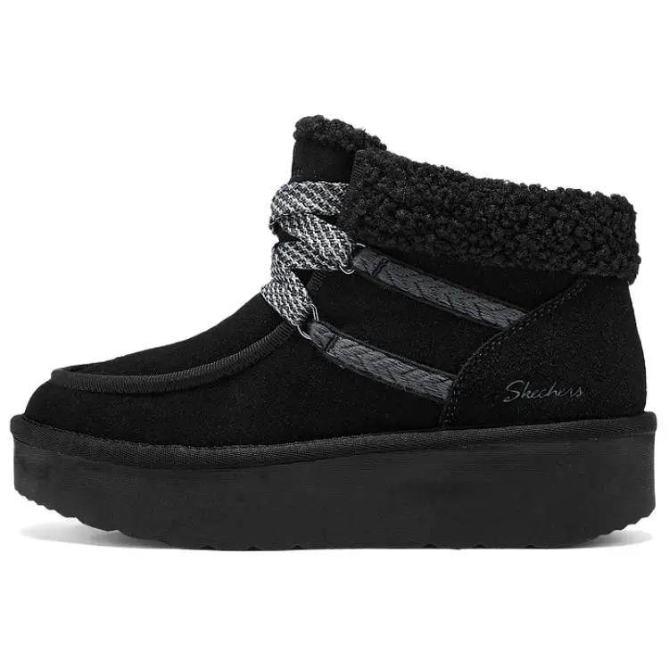 Skechers Thermal Height Increase Crew Snow Boots Women's Black