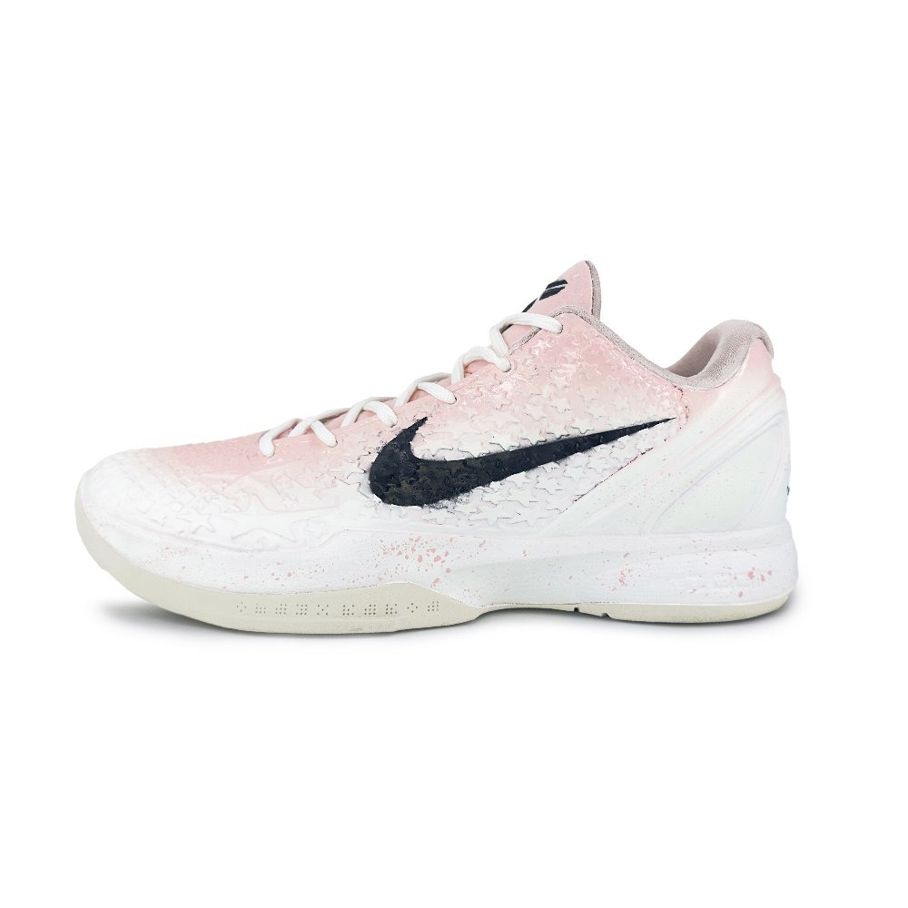 Nike Zoom Kobe 6 'All Star 2.0' Cushioning, Wear Resistant Low Top Basketball Shoes Men's White Pink