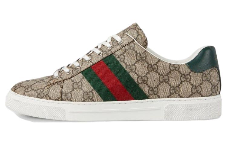 GUCCI Ace 'GG Crystal Canvas   Beige'