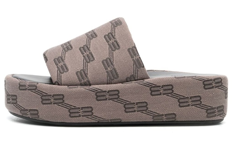 Balenciaga Rise Fashion Slippers Women's Brown
