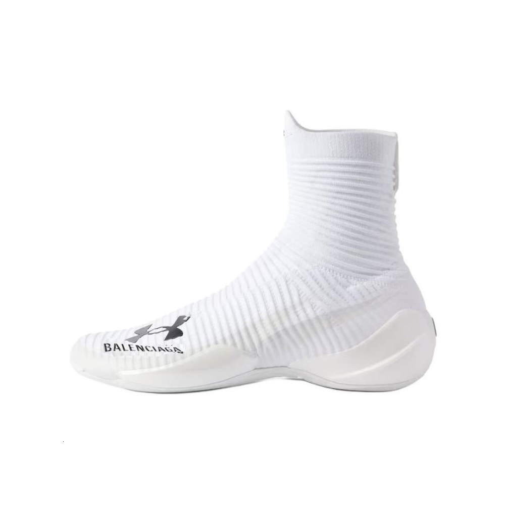 Under Armour x Balenciaga Hyper High top Casual Shoes Men's White
