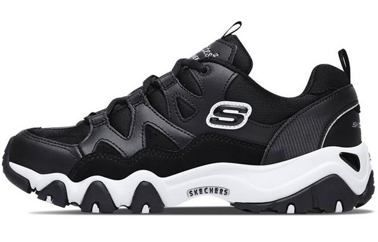 Skechers D'Lites 2.0 Low Top Running Shoes Black Women's