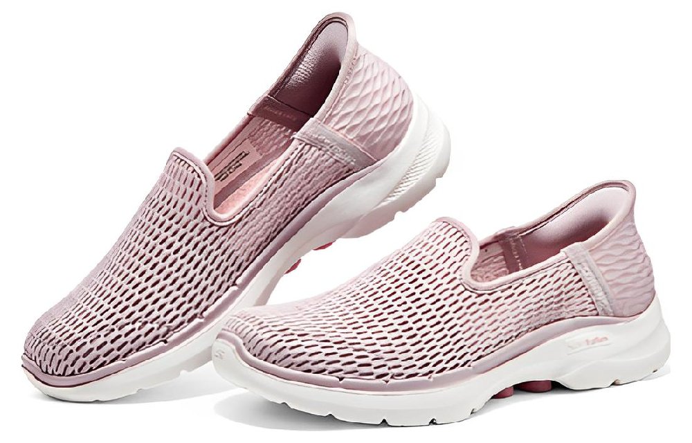 Skechers Go Walk 6 Slip Ins Shoes 'Pink White' Women's