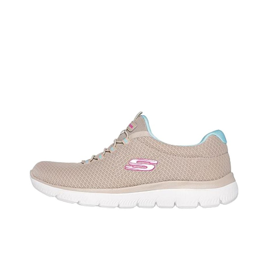 Skechers Summits Cushioning, Wear Resistant Low Top Casual Shoes Women's Beige Blue