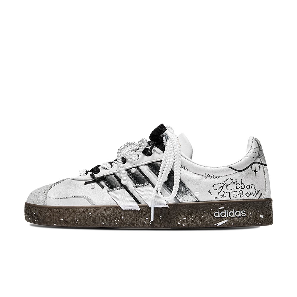 Adidas Neo VL Court 2.0 IC77 Velour Platform Cushioning, Wear Resistant Low top Skateboard Shoes Unisex White
