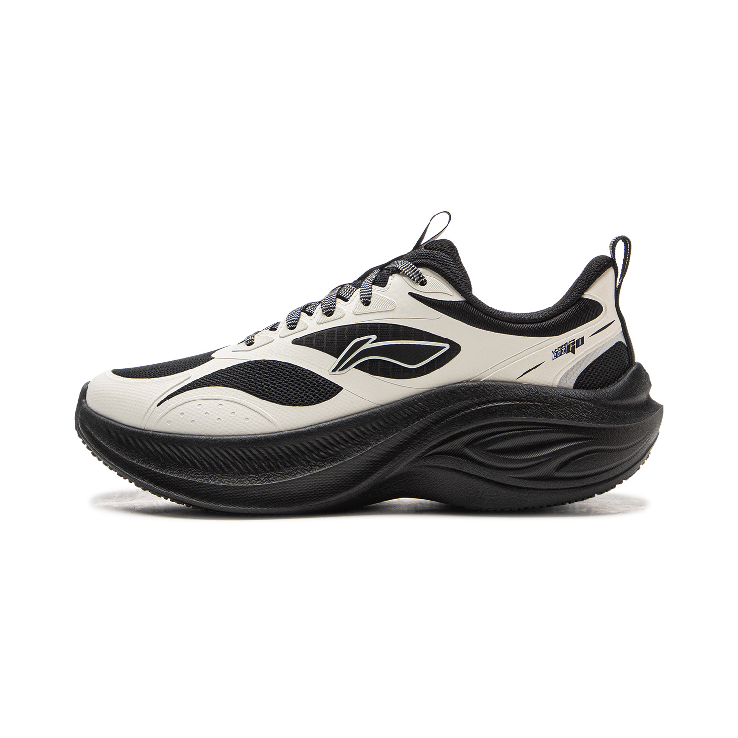 LiNing Ride Waves V2 Cushioning And Breathable Low Top Casual Running Shoes Women's Beige Black