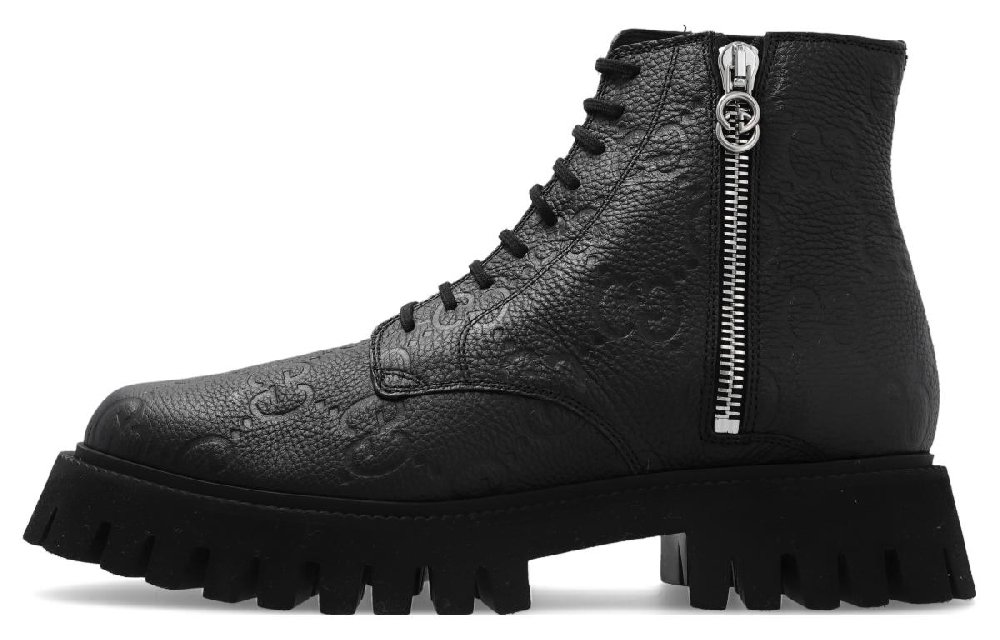 GUCCI GG Leather Boots