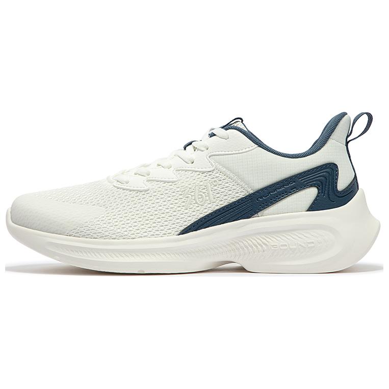 361° Abrasion Resistant Breathable Low Top Casual Running Shoes Men's White Blue