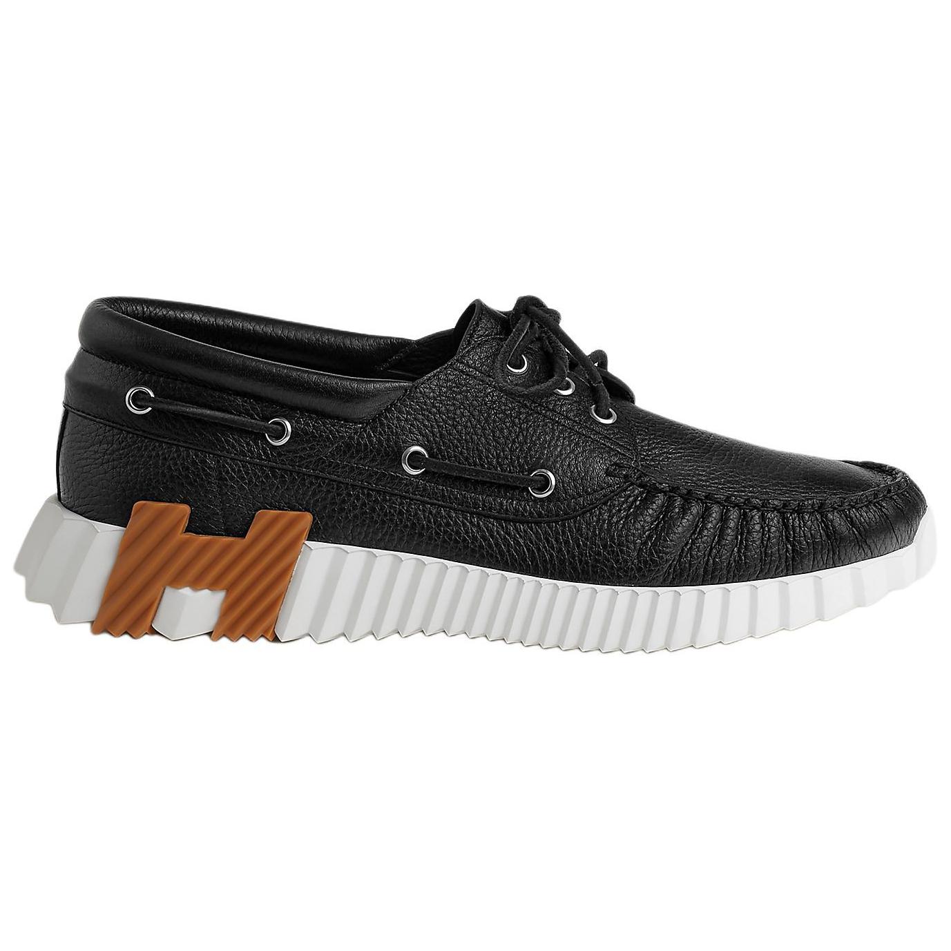 HERMES Ketch Low Top Casual Shoes Men's Black купить в интернет-магазине Yoocart с быстрой доставкой по России.