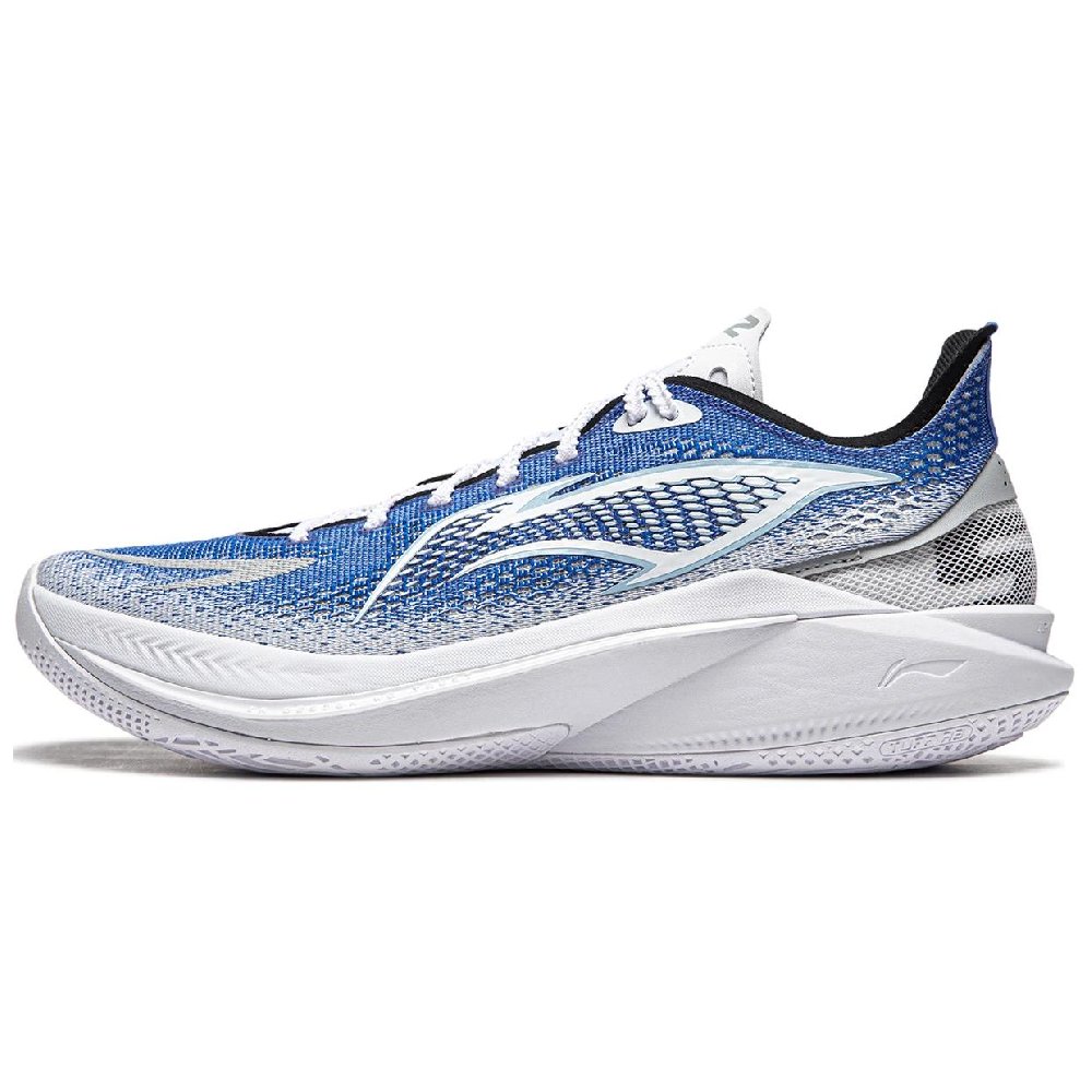 LiNing SONIC 12 V2 Cushioning Anti-Slip Wear-Resistant Breathability Low-Top Basketball Shoes Men's Blue White