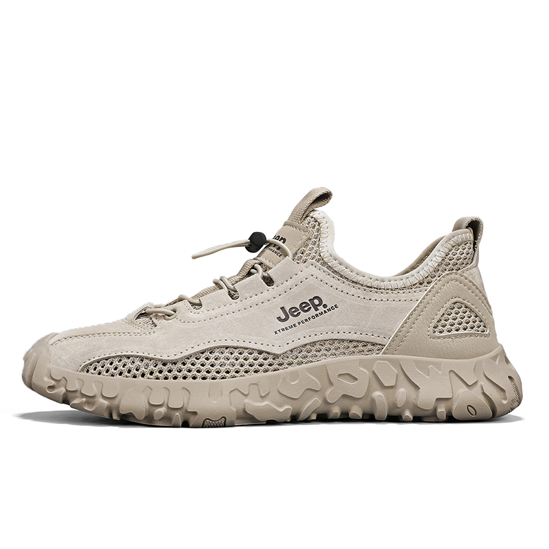 Jeep Cushioning, Slip Resistant, Abrasion Resistant, Breathable, Lightweight Coverage Low Top Hiking Shoes Men's