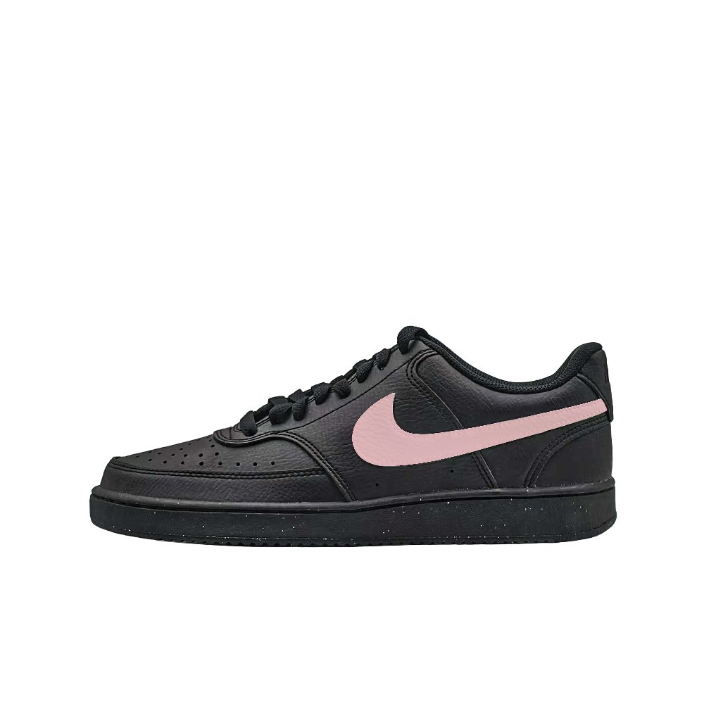 Nike Court Vision Lightweight And Breathable Low-Top Skateboard Shoes Unisex Black Pink