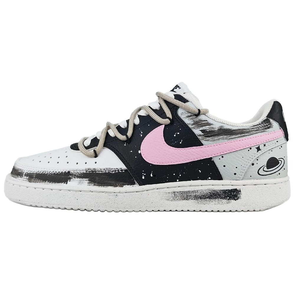 Nike Court Vision 1 Anti-Slip Wear-Resistant Low-Top Skateboard Shoes Unisex Taro Purple