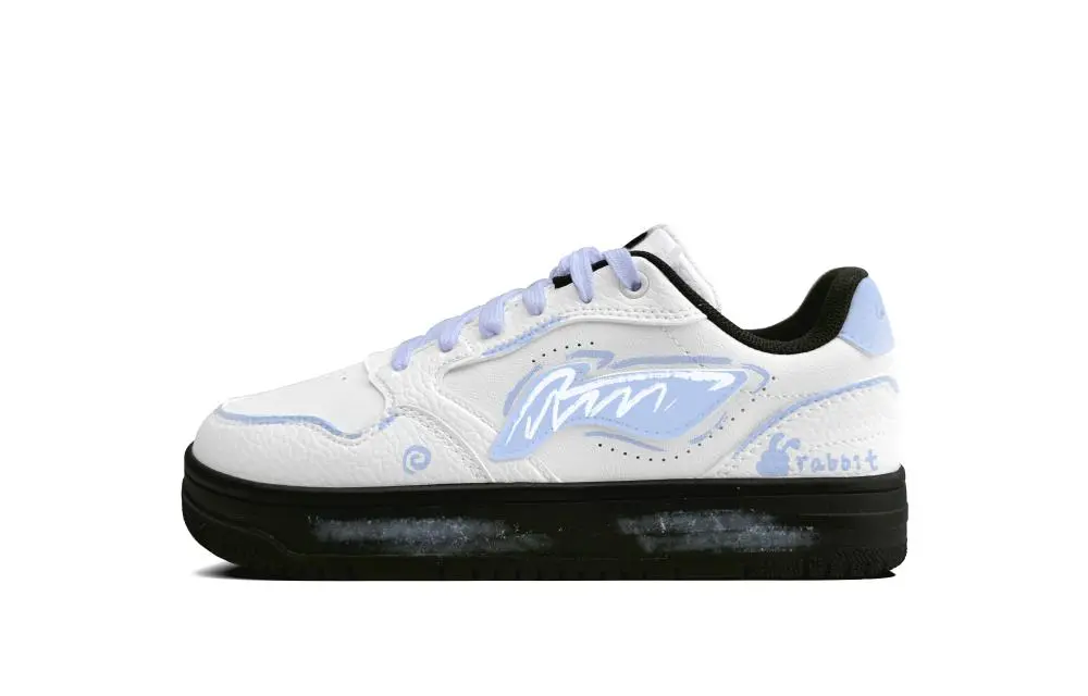 LiNing Tianji Soft Wear resistant And Lightweight Low top Skateboard Shoes Women's Steel Blue