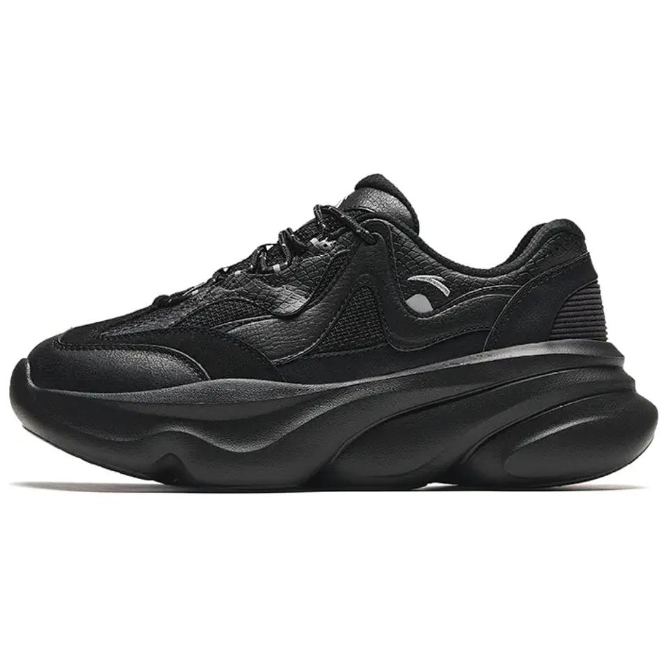 Anta Anti Slip Wear Resistant Low Top Chunky Sneakers Women's Black