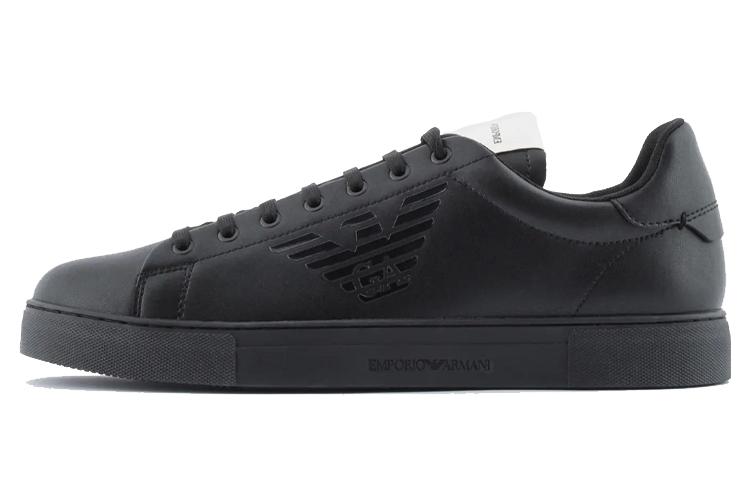 EMPORIO ARMANI Stylish Skateboarding Shoes Men's Black