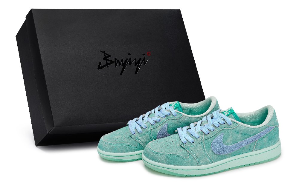 Jordan Air Jordan 1 Vintage Basketball Shoes Women's Low top Blue/Green