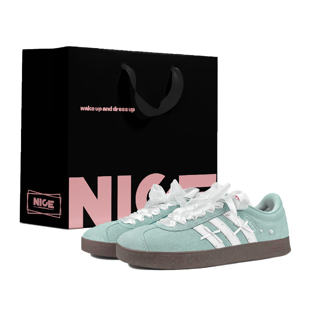 Adidas VL COURT 2.0 Abrasion Resistant Low Top Skateboard Shoes Unisex Jasper