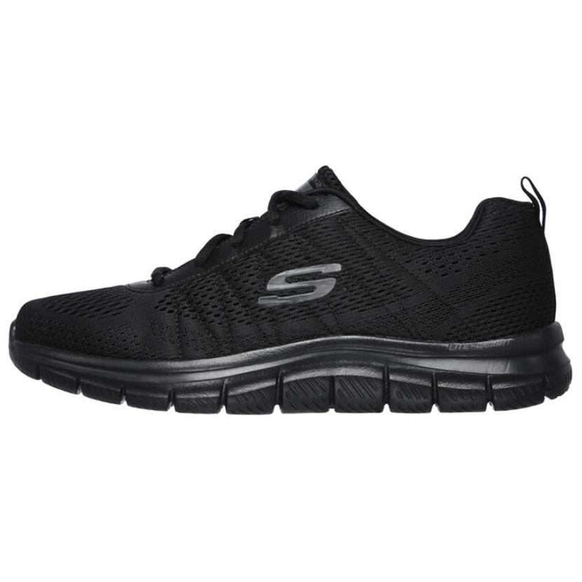 Skechers Track Moulton Low Top Casual Shoes Men's Black