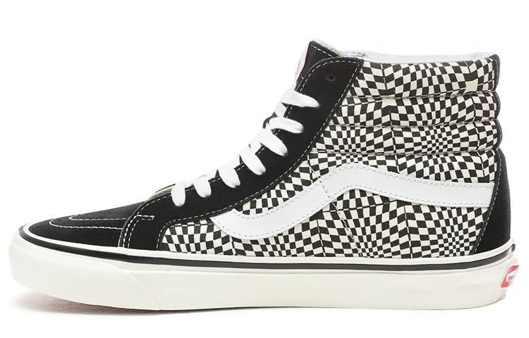 Vans SK8 Hi 38 DX Warp Check-Black White