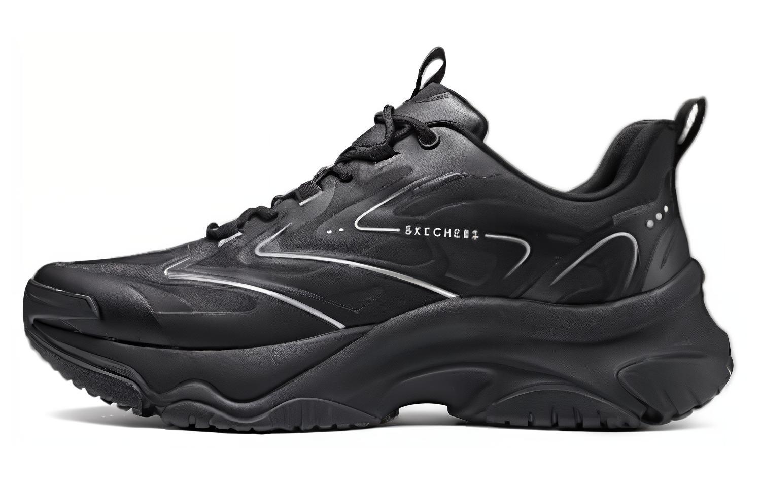 Skechers Street Moonhiker Low Top Casual Shoes Men's Black
