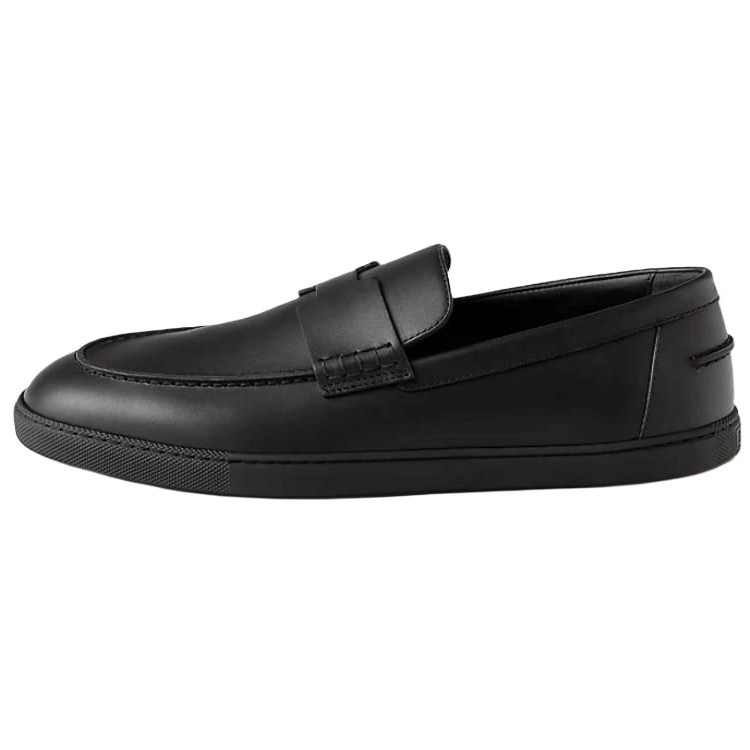 HERMES Job Casual Shoes Men's Black