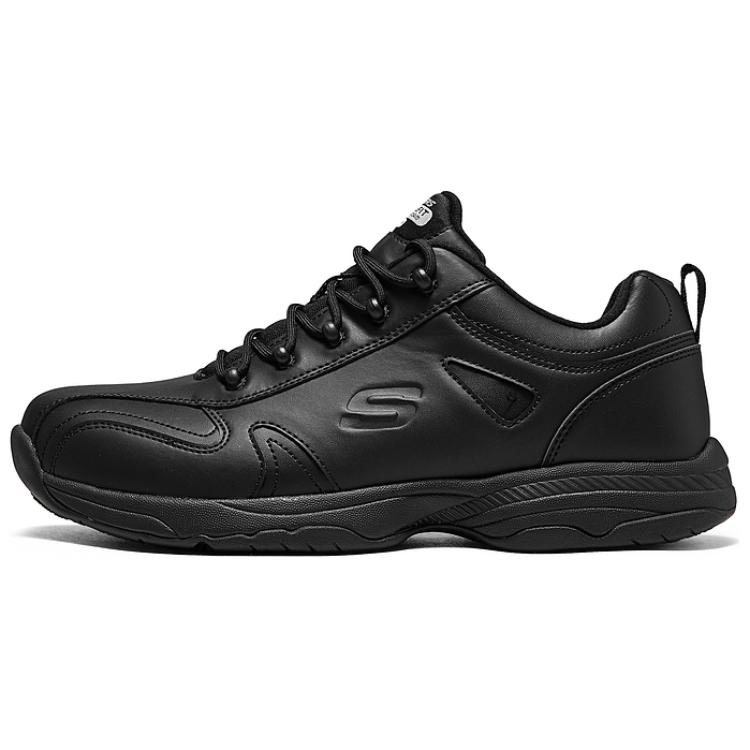 Skechers Work Anti-Slip Wear-Resistant Low-Top Casual Shoes Men's Black