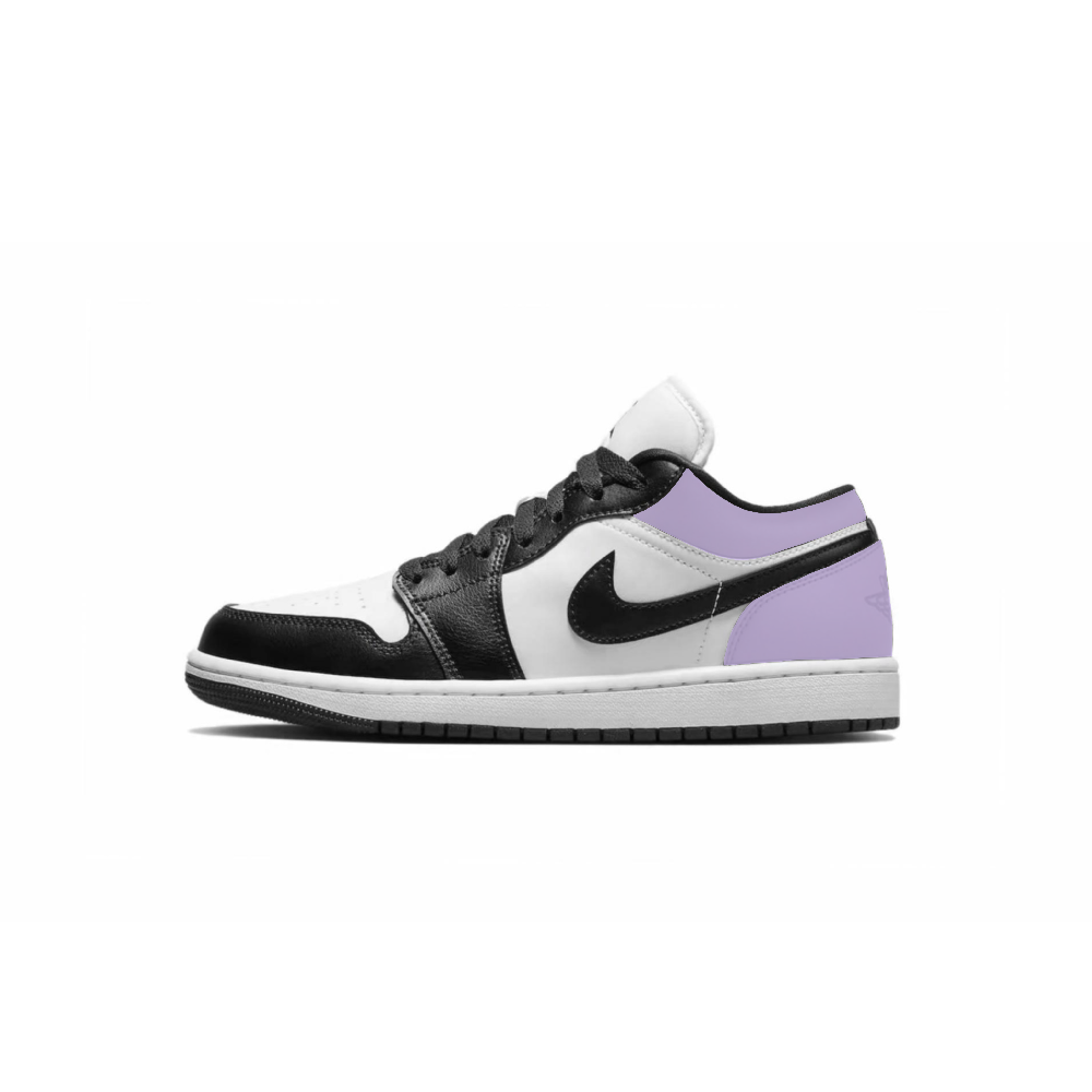 Jordan Air Jordan 1 Cushioning Slip Resistant Low Top Vintage Basketball Shoes Women's Purple