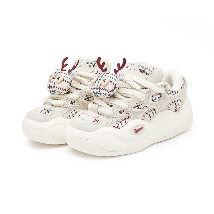 Champion Christmas Collection Cloudy Demon Cloud Monster Skateboard Shoes Men's Oatmeal Beige/Cream White