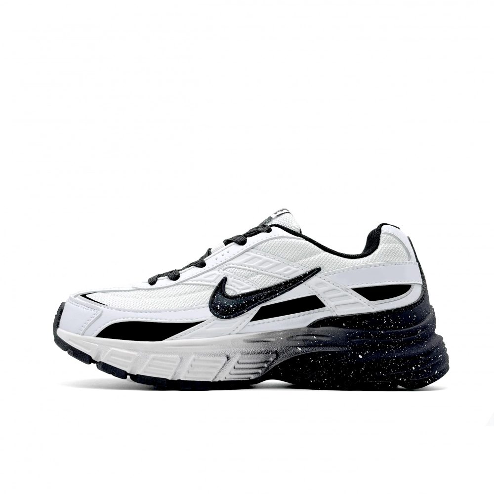 Nike Initiator Cushioning, Wear Resistant Low top Casual City Commute Running Shoes Unisex Black White