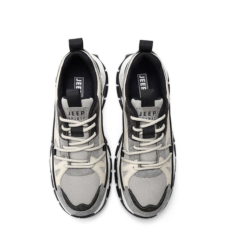 JEEP SPIRIT Chunky Sneakers Men Light Sandy