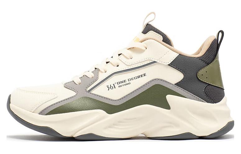 361° Cushioning Wear-Resistant Low-Top Running Shoes Men's Greige