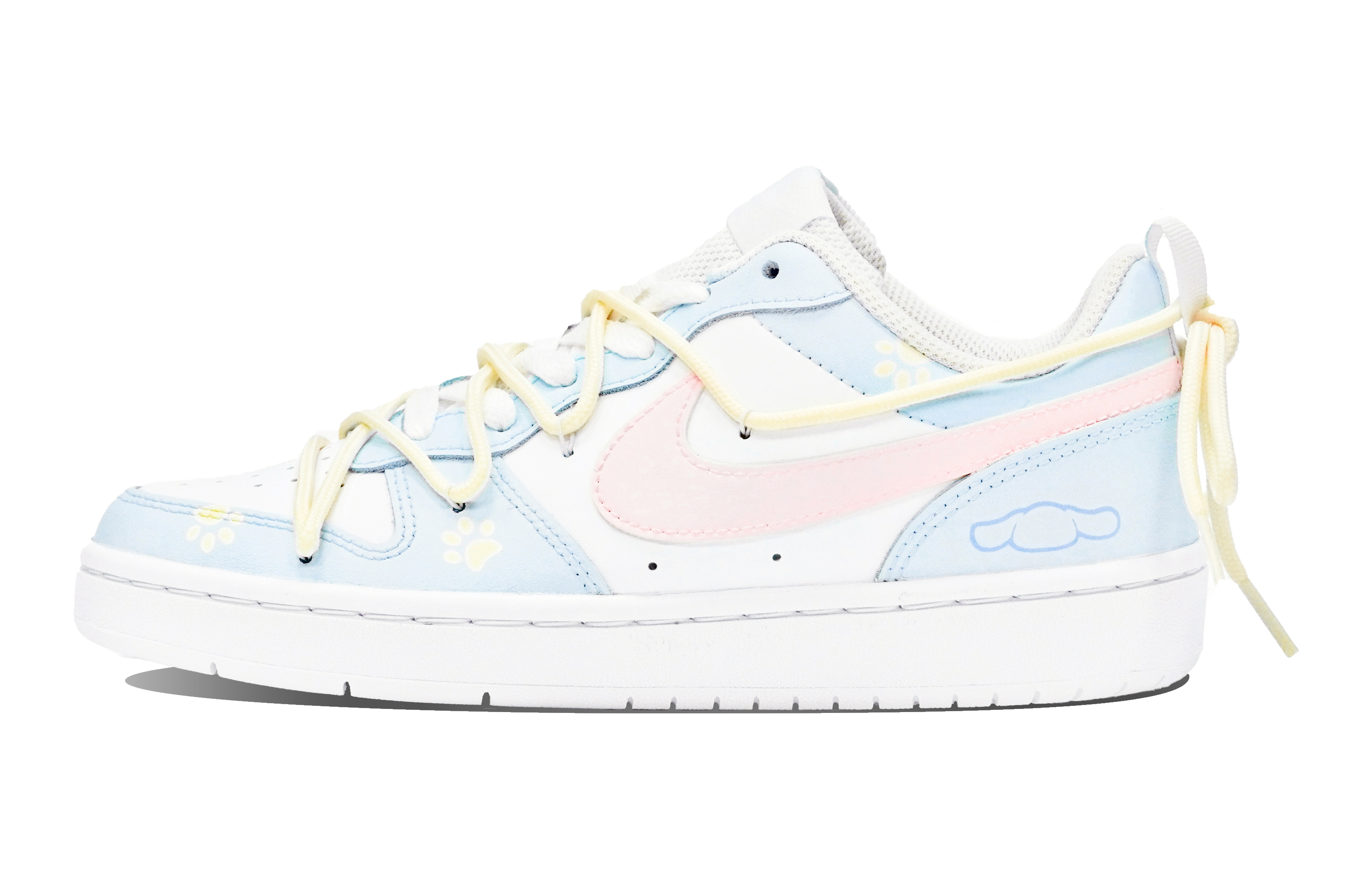 Nike Court Borough ABLOODING Low Top Skateboard Shoes GS Sky Blue купить в интернет-магазине Yoocart с быстрой доставкой по России.
