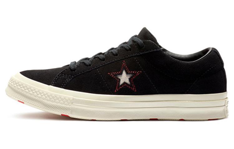 Converse One Star Series Canvas Shoes Unisex Low-Top Black
