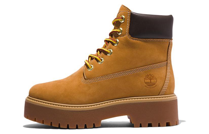 Timberland Stone Steet 6 Inch Premium Platform Waterproof Boots 'Wheat Nubuck' Women's