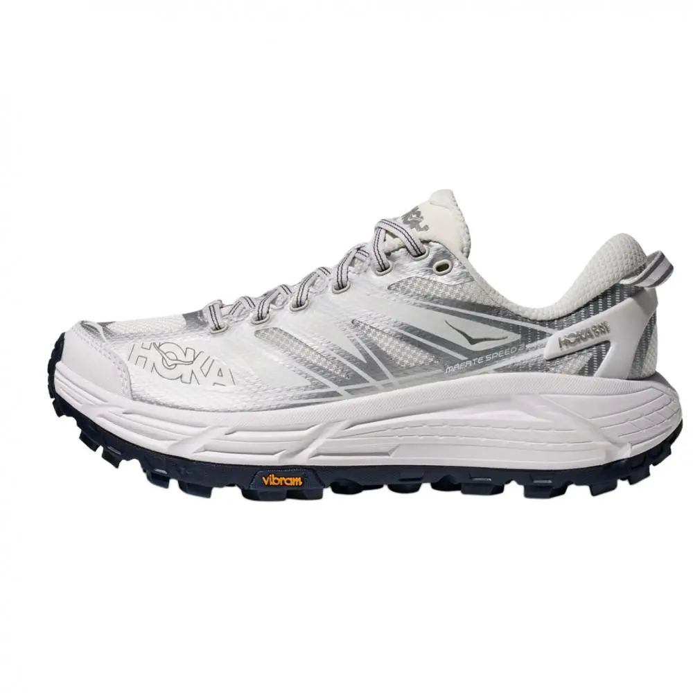 HOKA ONE ONE Mafate Speed 2 Support Running Shoes Unisex Star Moon White