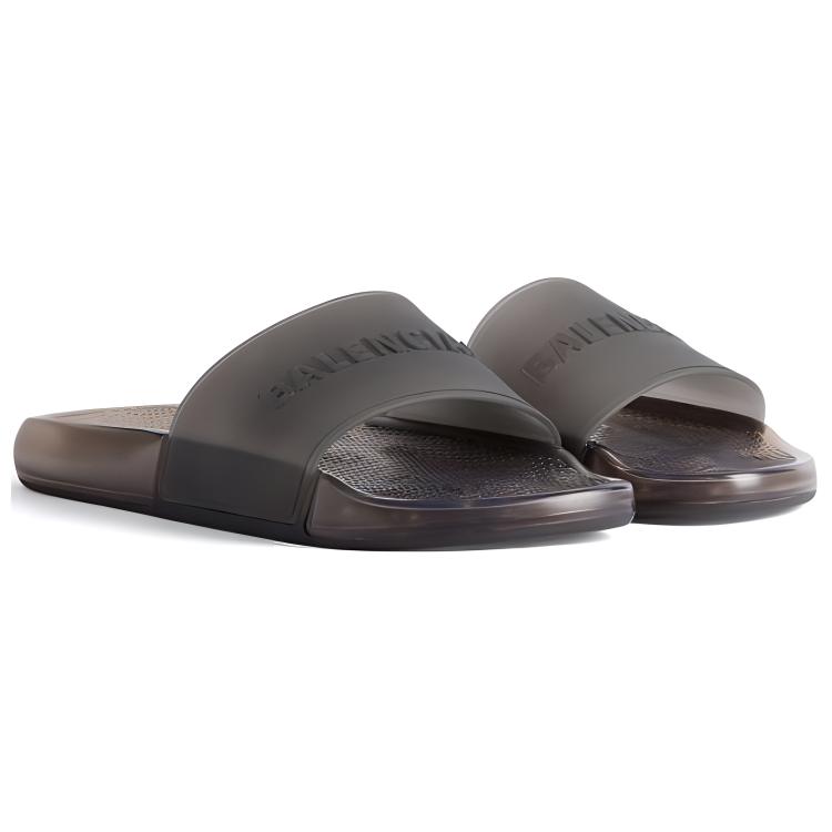 Balenciaga Pool Slide 'Black Transparent'