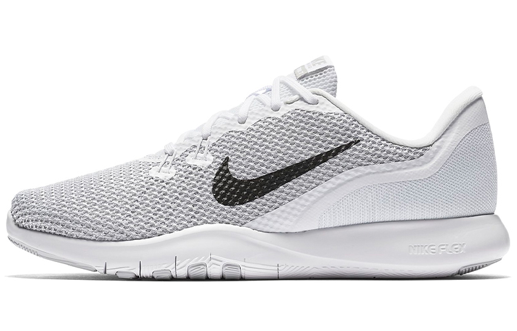Nike Flex Trainer 7 Low Top White/Grey Women's