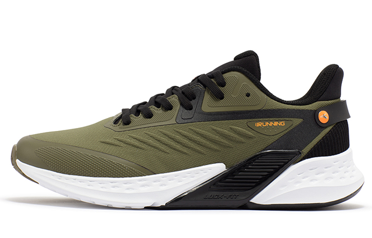 361° Volcano Rainproof Series Volcanic Rain Screen Slip-Resistant Breathable Low-Top Running Shoes Men's Green Black