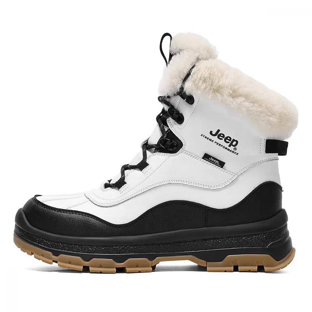 Jeep Short Snow Boots Unisex White