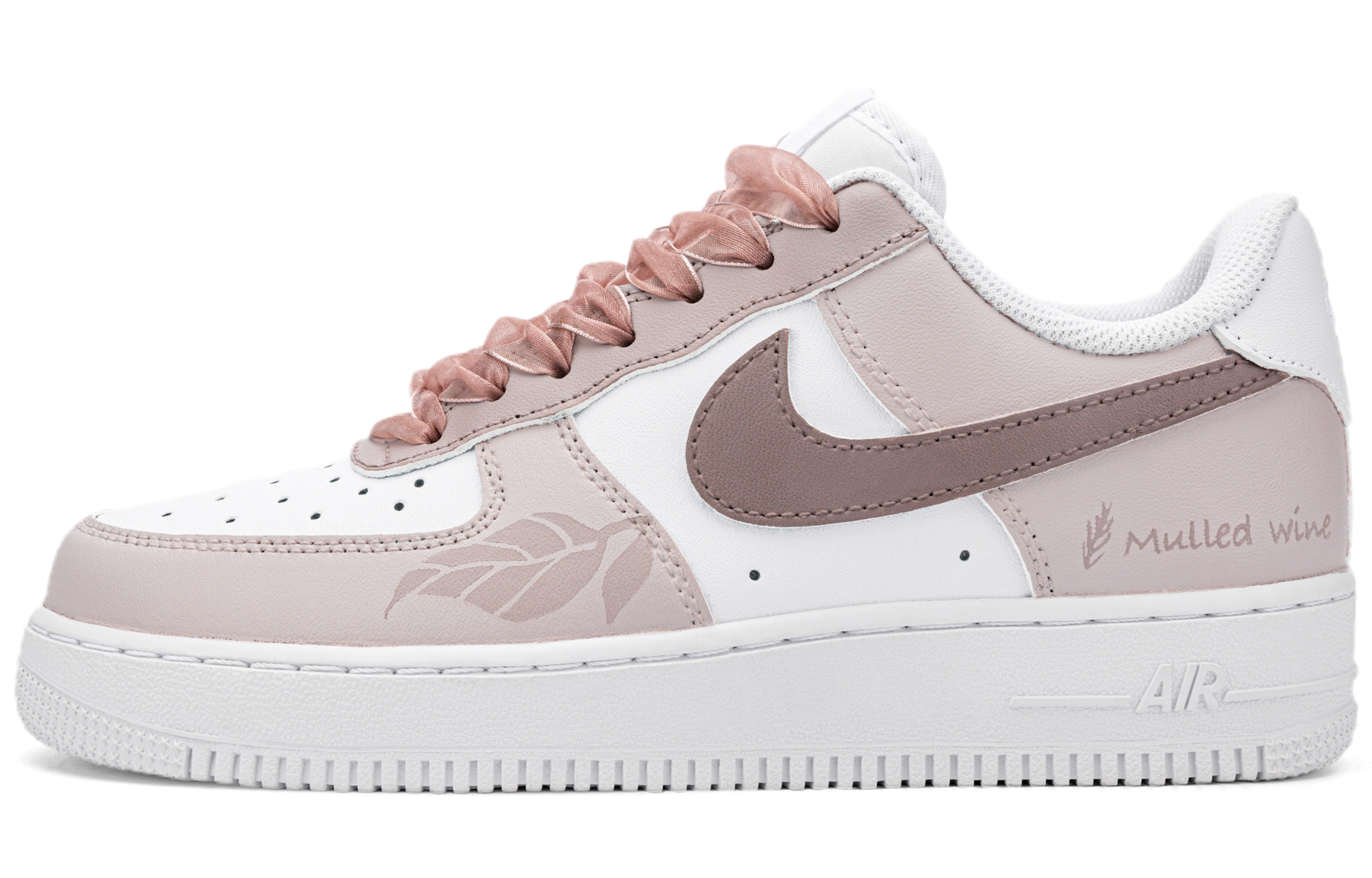 Nike Air Force 1 Low top Skateboard Shoes Women's Gray Pink
